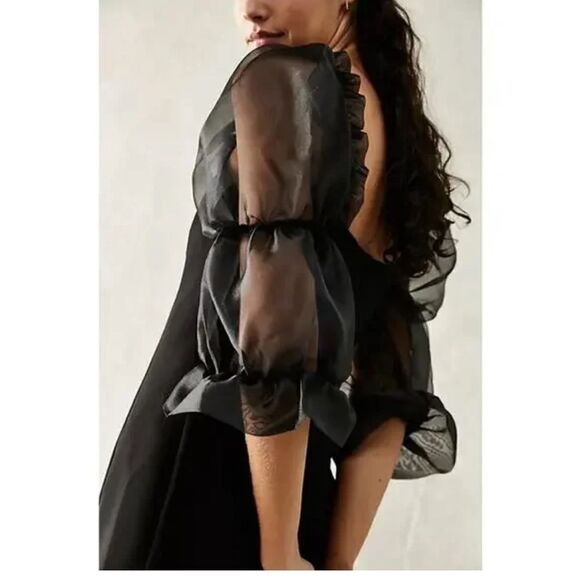 Amanda Uprichard dress black Tia - Picture 5 of 8